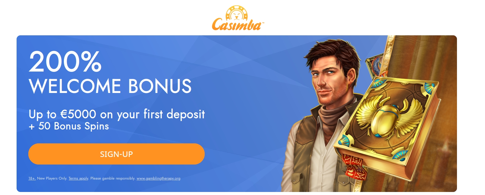 Pachet de primire Casinba Casino