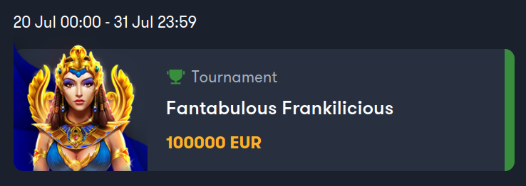 Jucătorii de la Frank Casino se pot înscrie la noul turneu de 60.000 de euro de la Booongo